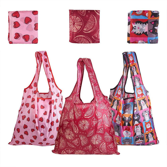 Eco-Friendly Collapsible Shopping Bag (assorted designs)