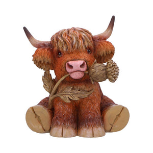 Highland Cow w. Thistle (approx. 10.5cm)