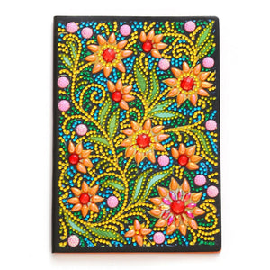 DIY Diamond Art Strand of Flowers Note Book Kit