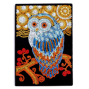 DIY Diamond Art Owl on Branch Note Book Kit