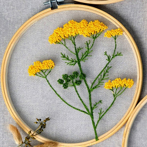 Yellow Flower Embroidery Kit