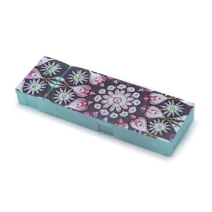 DIY Diamond Art Flowers Pencil Case (ready to bejewel)