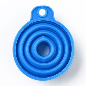 Blue Foldable Silicone Funnel for Diamond Art