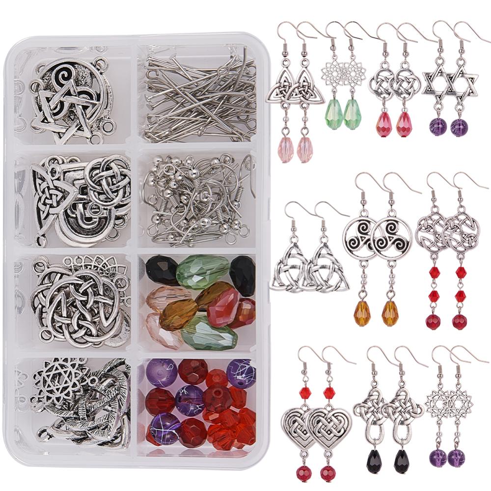 Amazon.com: AOUXSEEM 321 Pcs Faux Leather Earrings Making Kit Full Set for  Beginners, Contains 96 Pre Cut Evil Eye Earring Pieces with Hooks Jump  Rings Opener Earring Display Cards and Self-Adhesive Bags