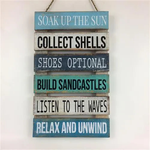 Soak up the Sun... Wooden Wall Art (approx. 50x30cm)