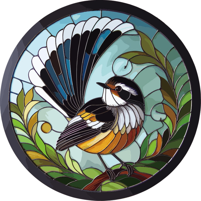 Stained Glass Fantail Hanging