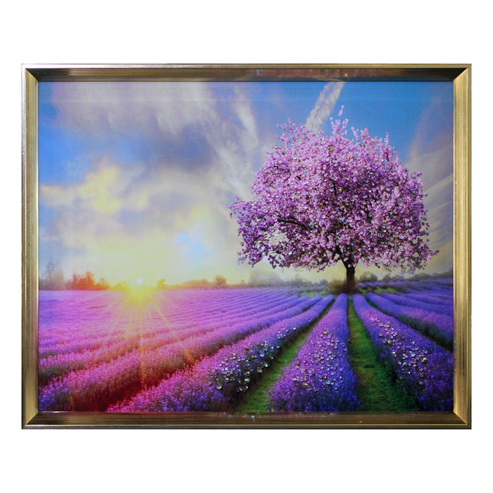 Bejewelled Lavender Field Wall Art