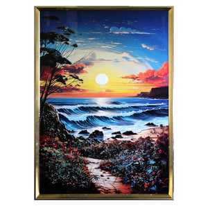 Bejeweled Sunset at the Beach Wall Art