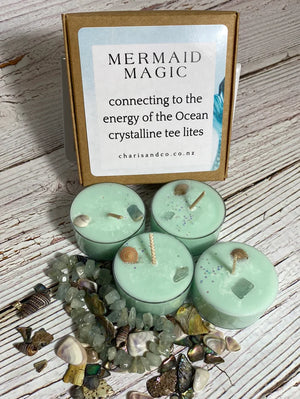 Mermaid Magic Crystalline Tee-lite Candles