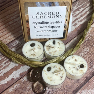 Sacred Ceremony Crystalline Tee-lite Candles