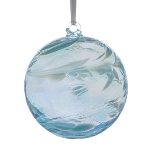 Shades of Aquamarine Friendship Ball (glass. approx. 10cm)
