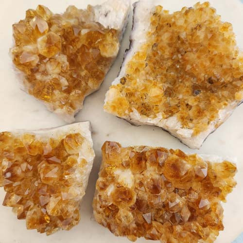 Citrine Cluster (heat treated. assorted. approx. 8.2-13.3x6.6-12.8cm)
