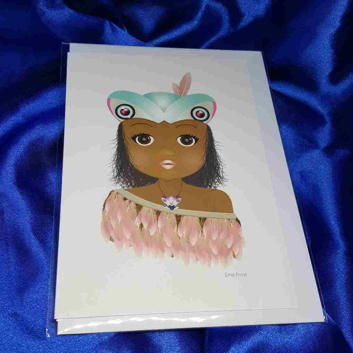 Tikina Girl Greeting Card (blank)