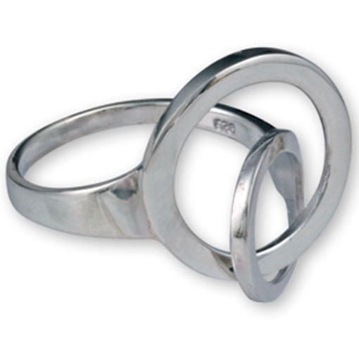 Circles Entwined Ring (sterling silver)