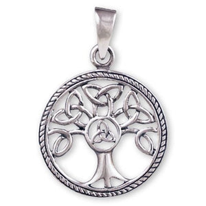 Celtic Triquetra Tree of Life Pendant (sterling silver)