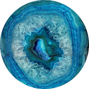 Dyed Agate Table (40x40x40cm) This is Glass