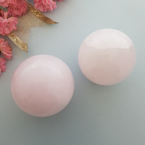 Pink Calcite aka Mangano Calcite Sphere (assorted. approx. 6-6.5cm diameter)