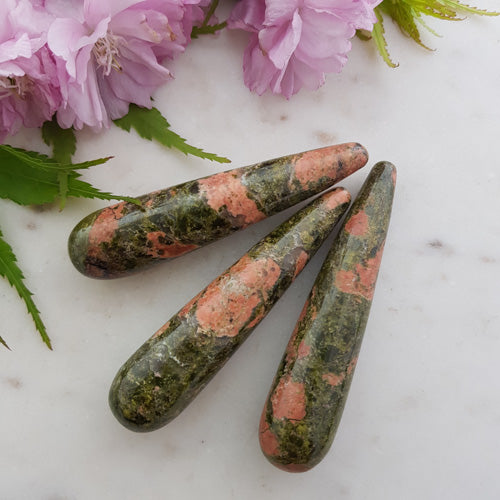 Unakite Wand (assorted. approx. 8x1.5cm)