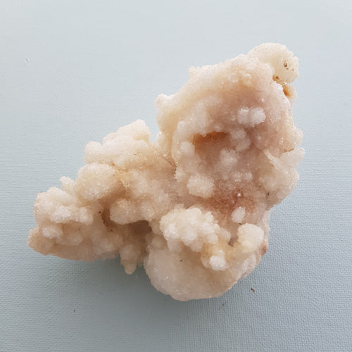 Twisted Gypsum (selenite) with Druzy Quartz from Guizhou province, China (approx. 12.5x8x6.5cm)