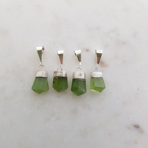 Peridot Pendant (assorted. sterling silver)
