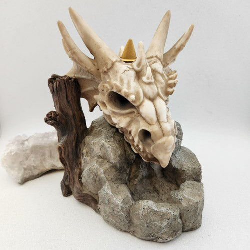 Dragon Skull Backflow Incense Burner (approx. 17.5x15x13cm)