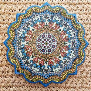 Blue Moroccan Inspired Ceramic Trivet