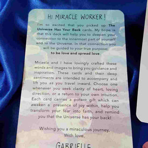 The Universe Has Your Back Card Deck