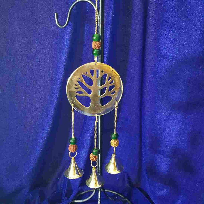 Tree of Life with Brass Bells & Rudraksha Seeds
