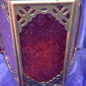 Purple & Red Moroccan Lantern