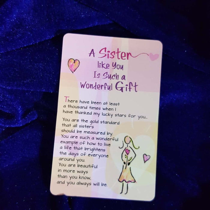 A Sister Like You Wallet Card