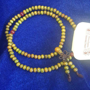 Green Wooden Mala Beads