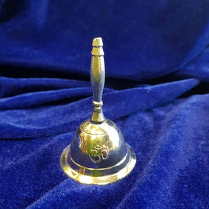 Om Altar Bell (silver plate)