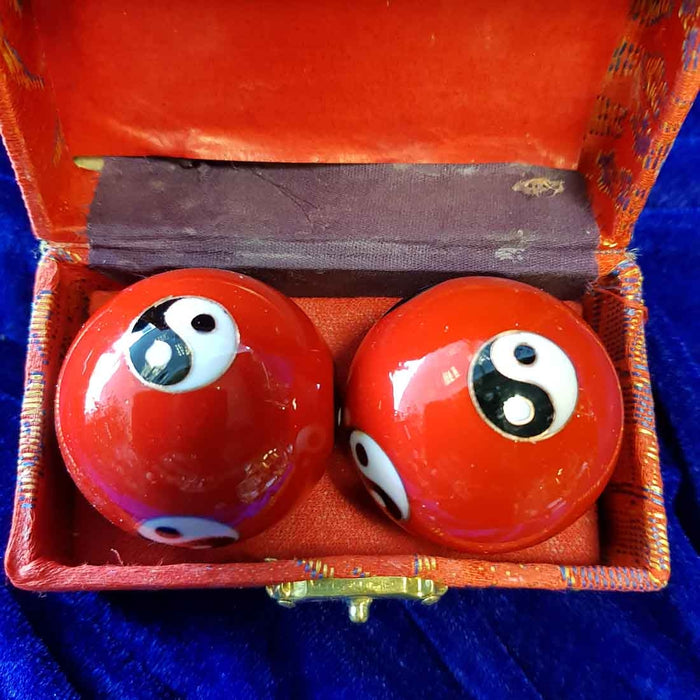 Red Yin Yang Health Balls