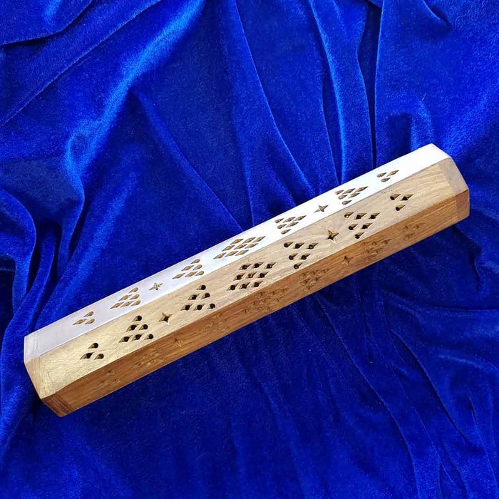 Peace Wooden Box Incense Holder