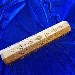 Yin Yang Wooden Box Incense Holder