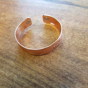 Copper Bracelet with Magnets (Curl Design 15mm) NZ made Assorted Sizes