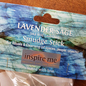 Lavender Sage Smudge Stick (lge)