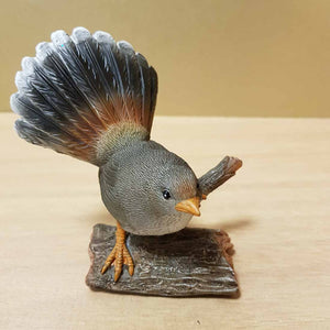 Fantail on Branch (approx. 10x10x8cm)