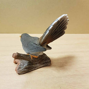 Fantail on Branch (approx. 10x10x8cm)