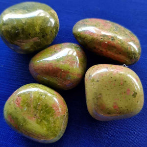 Unakite Tumble. (assorted)