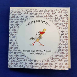 Happy as a Seagull Birthday Card