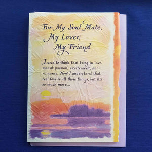 For My Soulmate My Lover My Friend Greeting Card