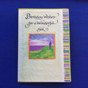 Birthday Wishes For a Wonderful Son Greeting Card