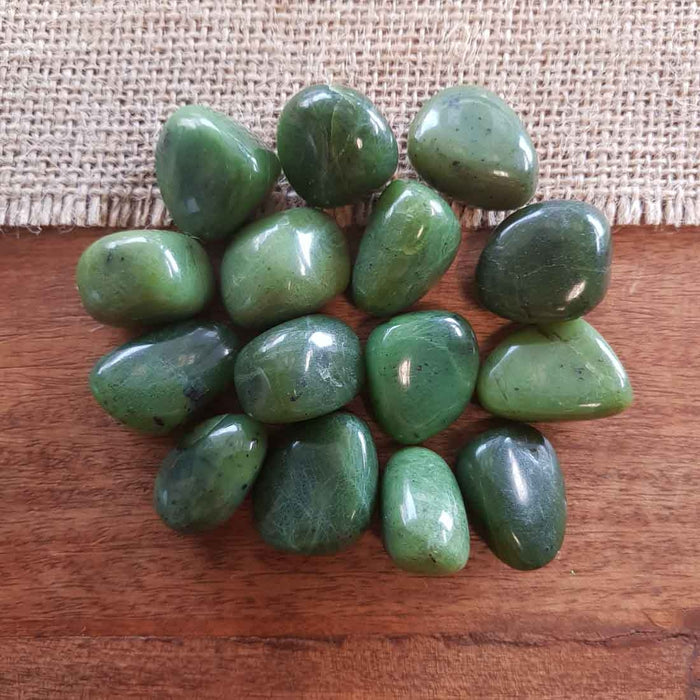 Green Jade Tumble from British Columbia (assorted)