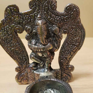 Ganesh Metal Incense Holder