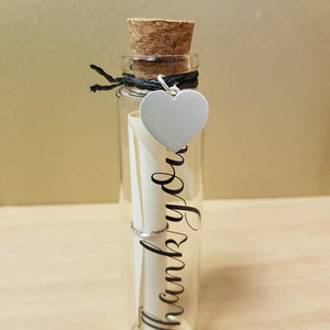 Thank You Message in a Bottle
