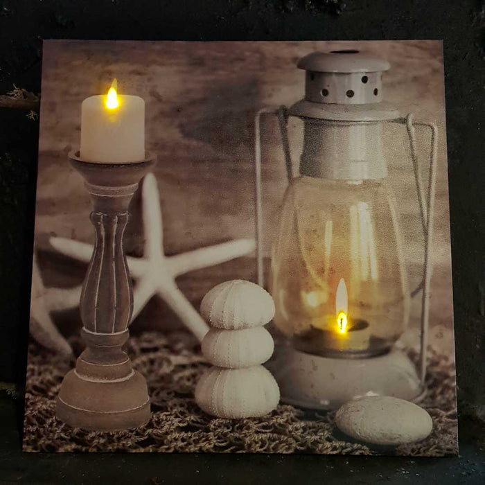 Lantern Picture with LED lights (approx. 40X40cm)