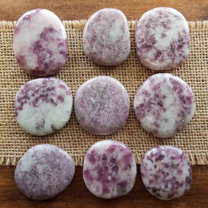 Lepidolite Flat Stone (assorted approx.4-4.5x3.5-4cm)