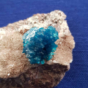 Cavansite on Stilbite Matrix