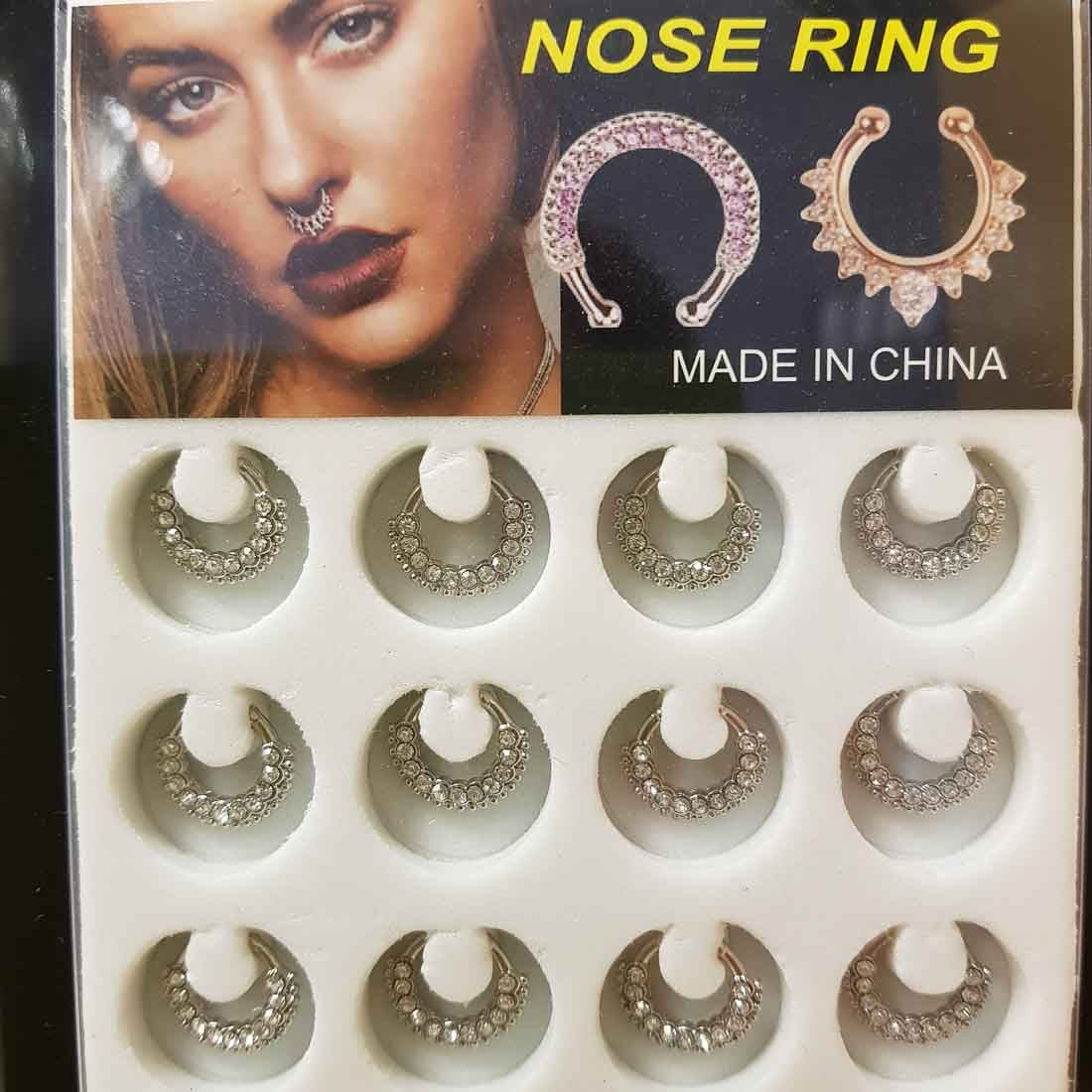 Diamante nose sale hoop